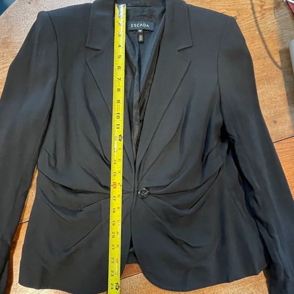 Escada Single Button Front Blazer, Black - Picture 7 of 8